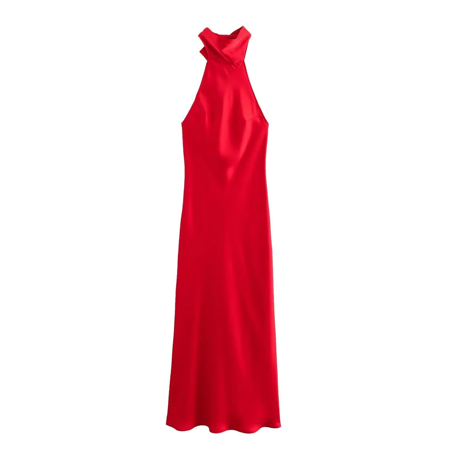 VESTIDO DE SATEN DE SEDA