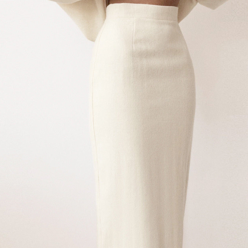 ABRIGO ARTESANAL EN MEZCLA DE LANA