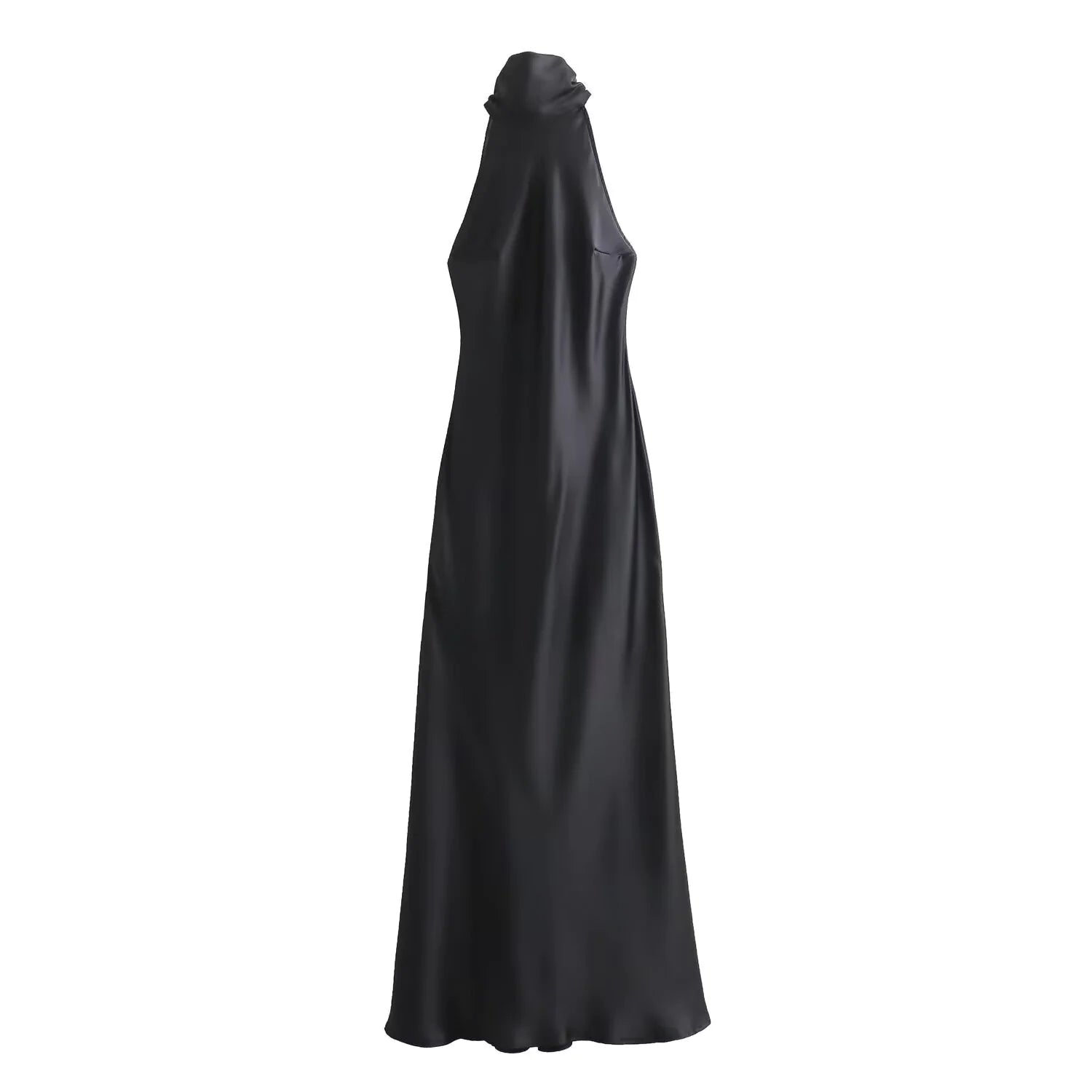 VESTIDO DE SATEN DE SEDA