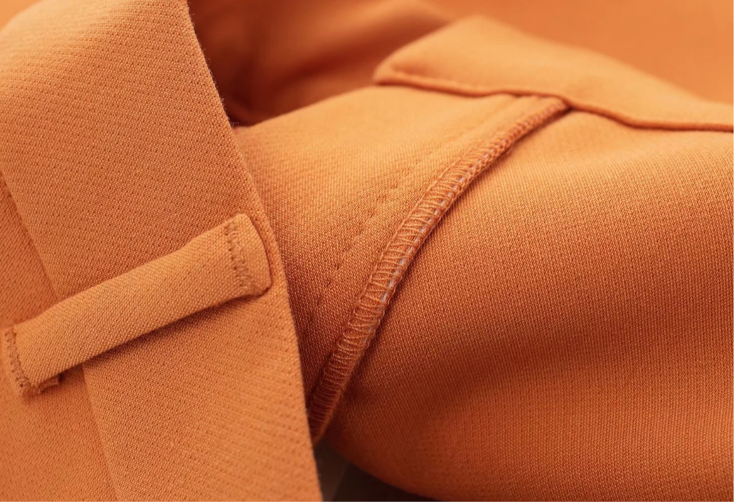 CONJUNTO BLAZER CORTO NARANJA CHIC