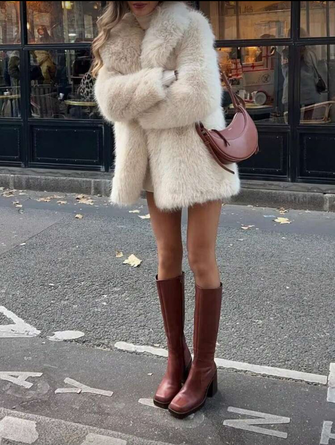 ABRIGO MILANO LARGO DE PIEL SINTÉTICA