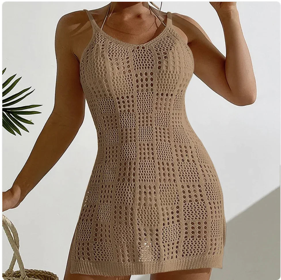 VESTIDO BODYCON SIN MANGAS CON DISEÑO HUECO