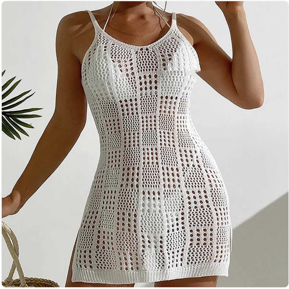 VESTIDO BODYCON SIN MANGAS CON DISEÑO HUECO