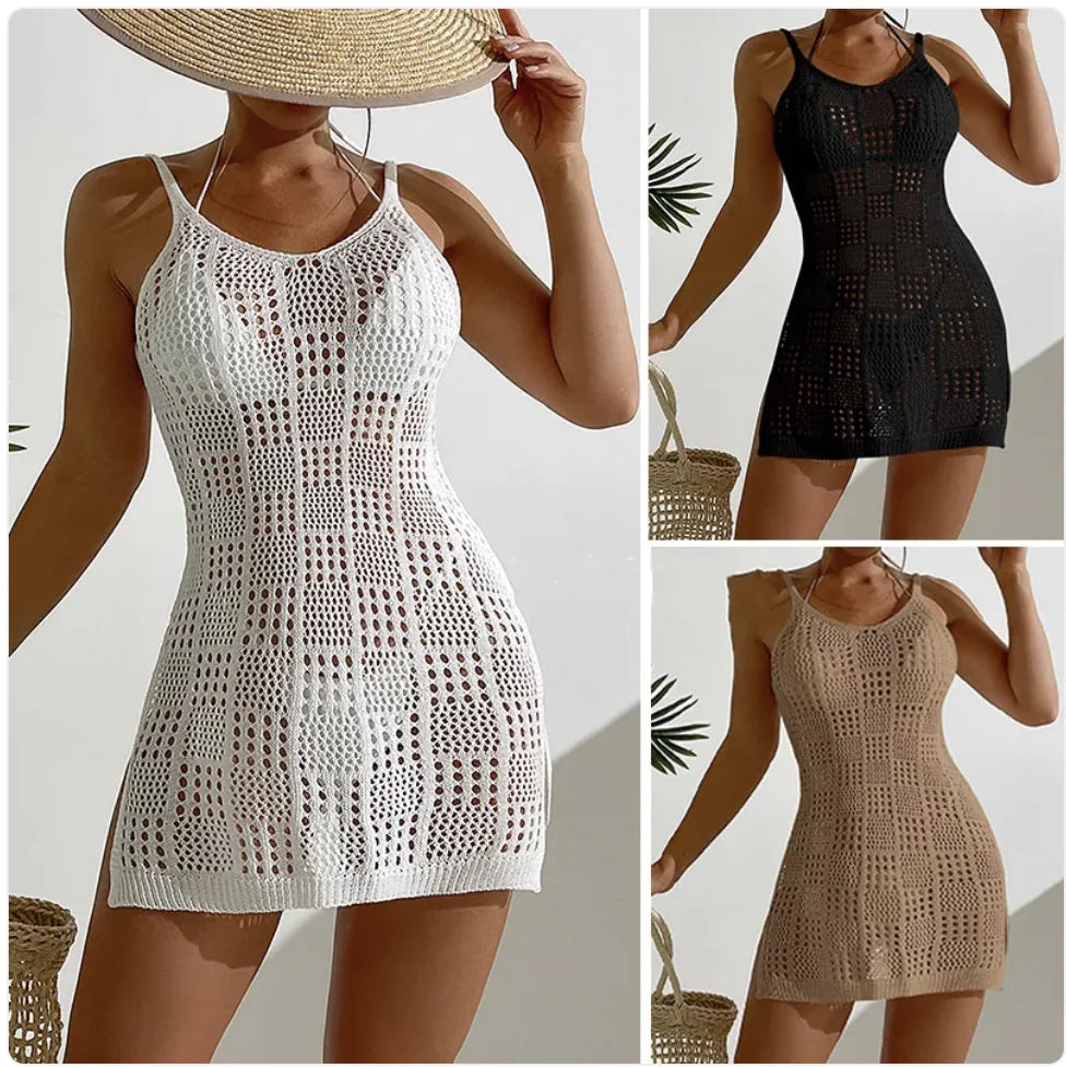 VESTIDO BODYCON SIN MANGAS CON DISEÑO HUECO