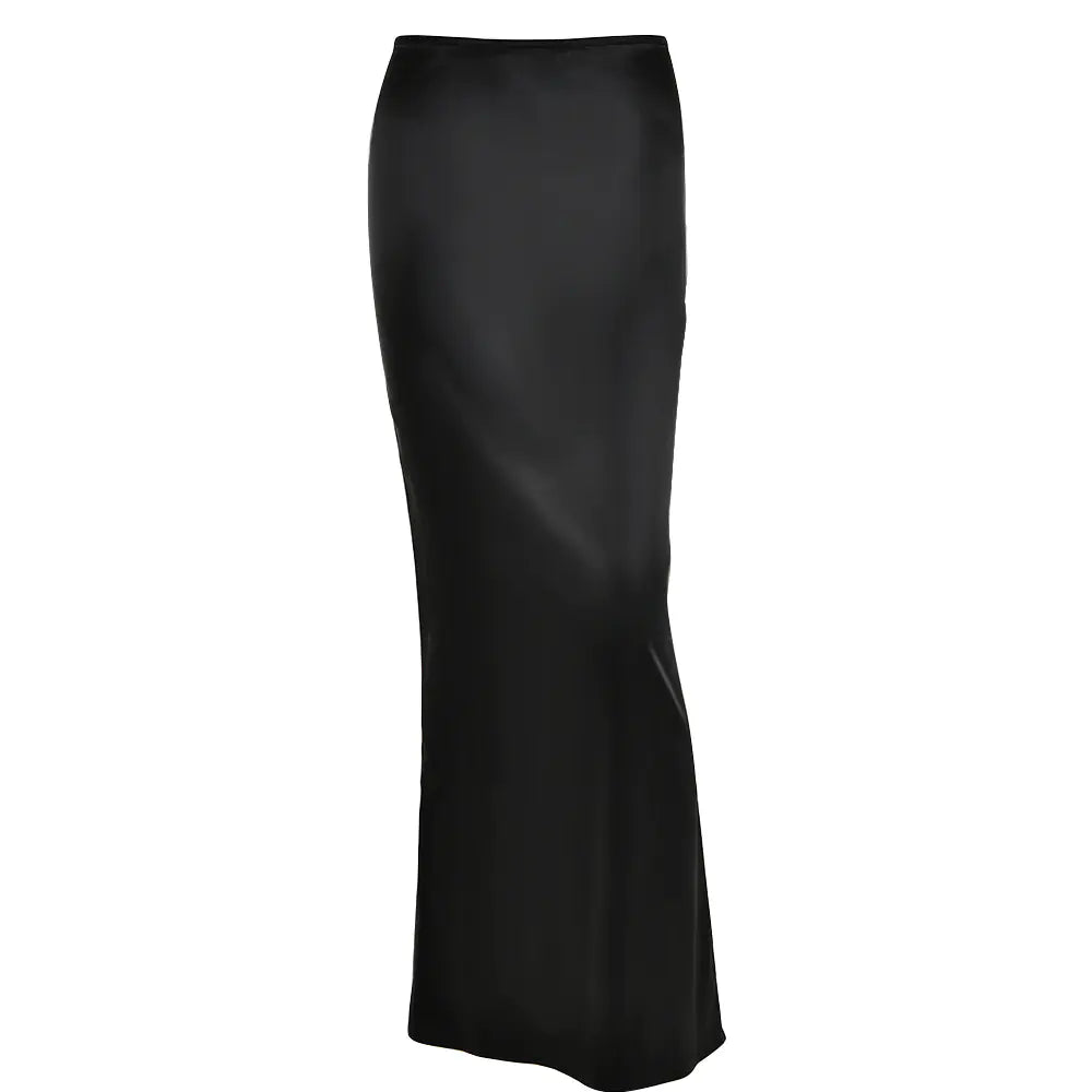 2023 Summer Fashionable Satin Maxi Skirt for Women