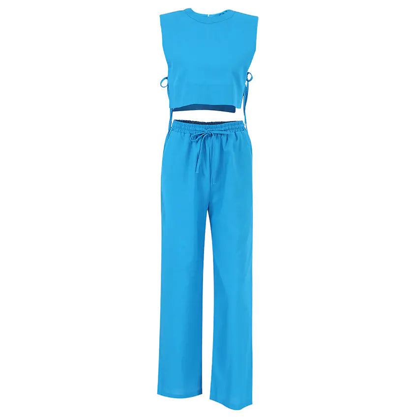 2023 Summer Cotton-Linen Women's Pajama Set