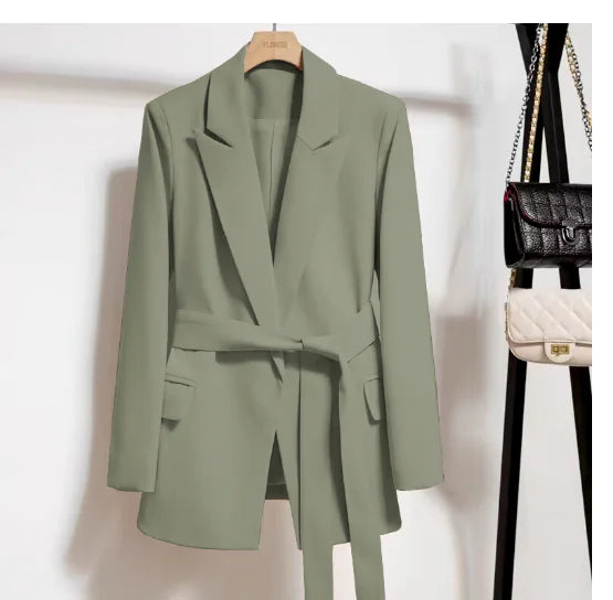 BLAZER CON LAZO EN LA CINTURA