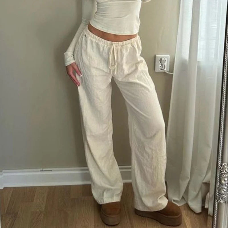 PANTALONES DE LINO