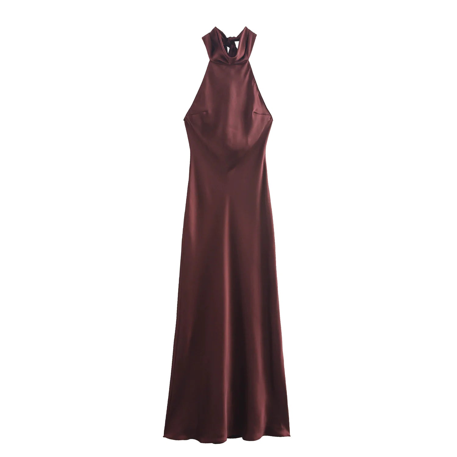 VESTIDO DE SATEN DE SEDA