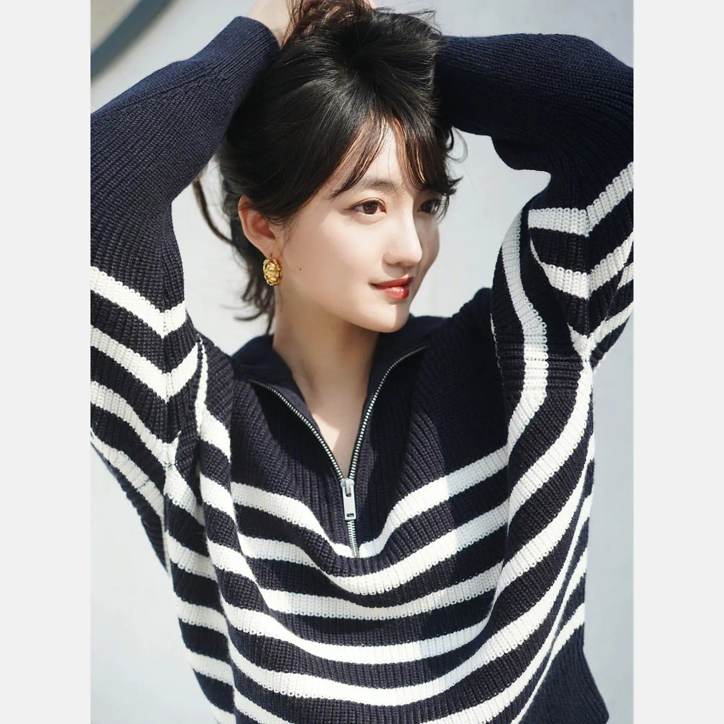 Dongzhuo Women's Casual Open-Collar Wool Blend Sweater