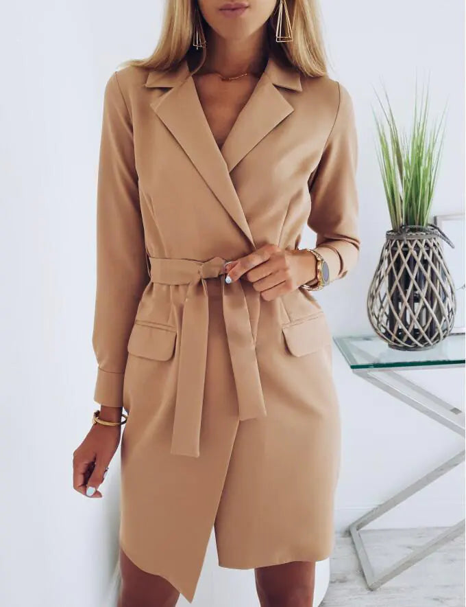 BLAZER CON LAZO EN LA CINTURA