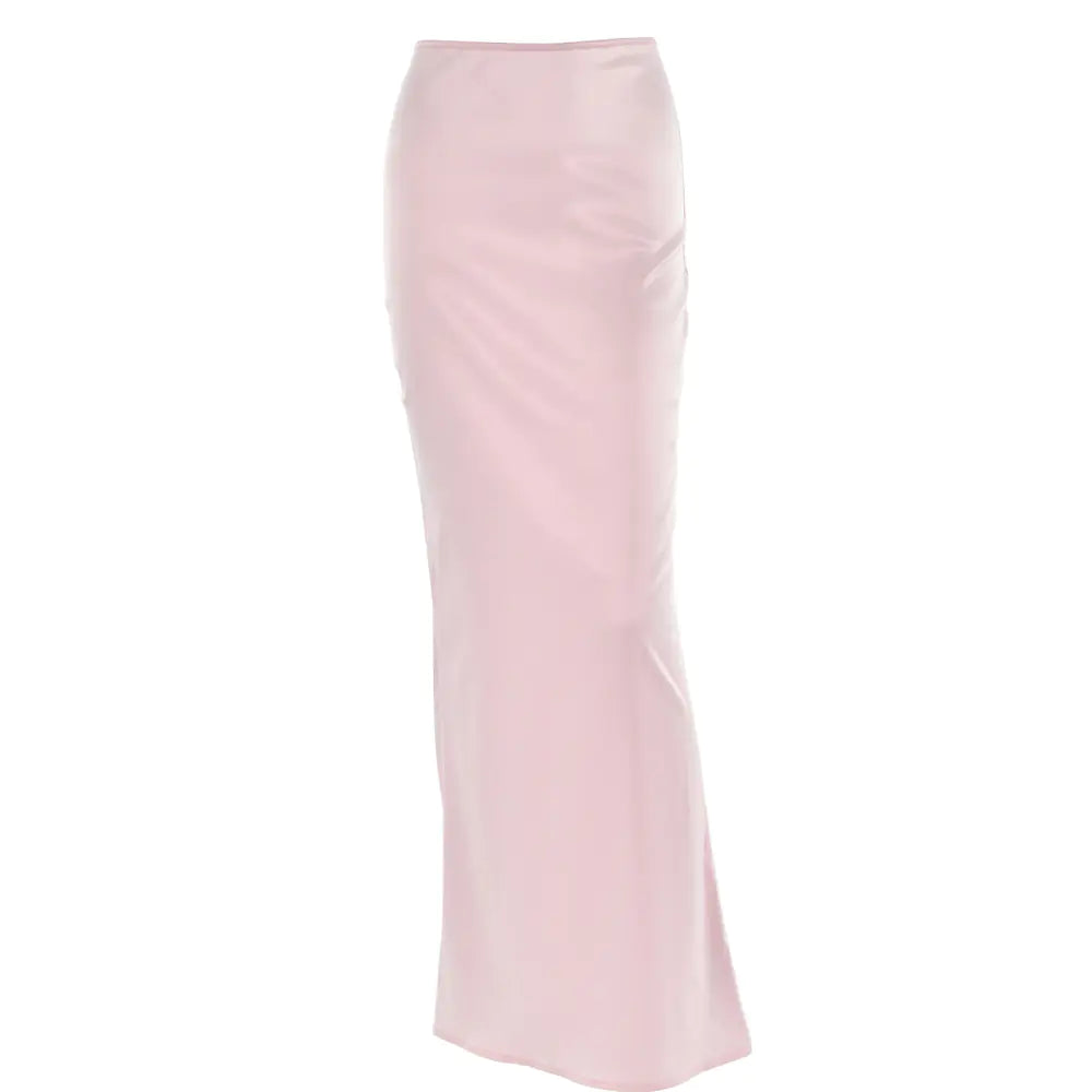2023 Summer Fashionable Satin Maxi Skirt for Women