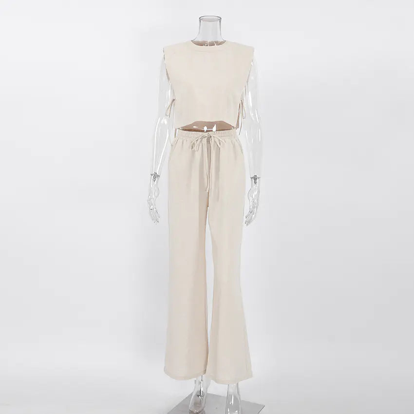 2023 Summer Cotton-Linen Women's Pajama Set