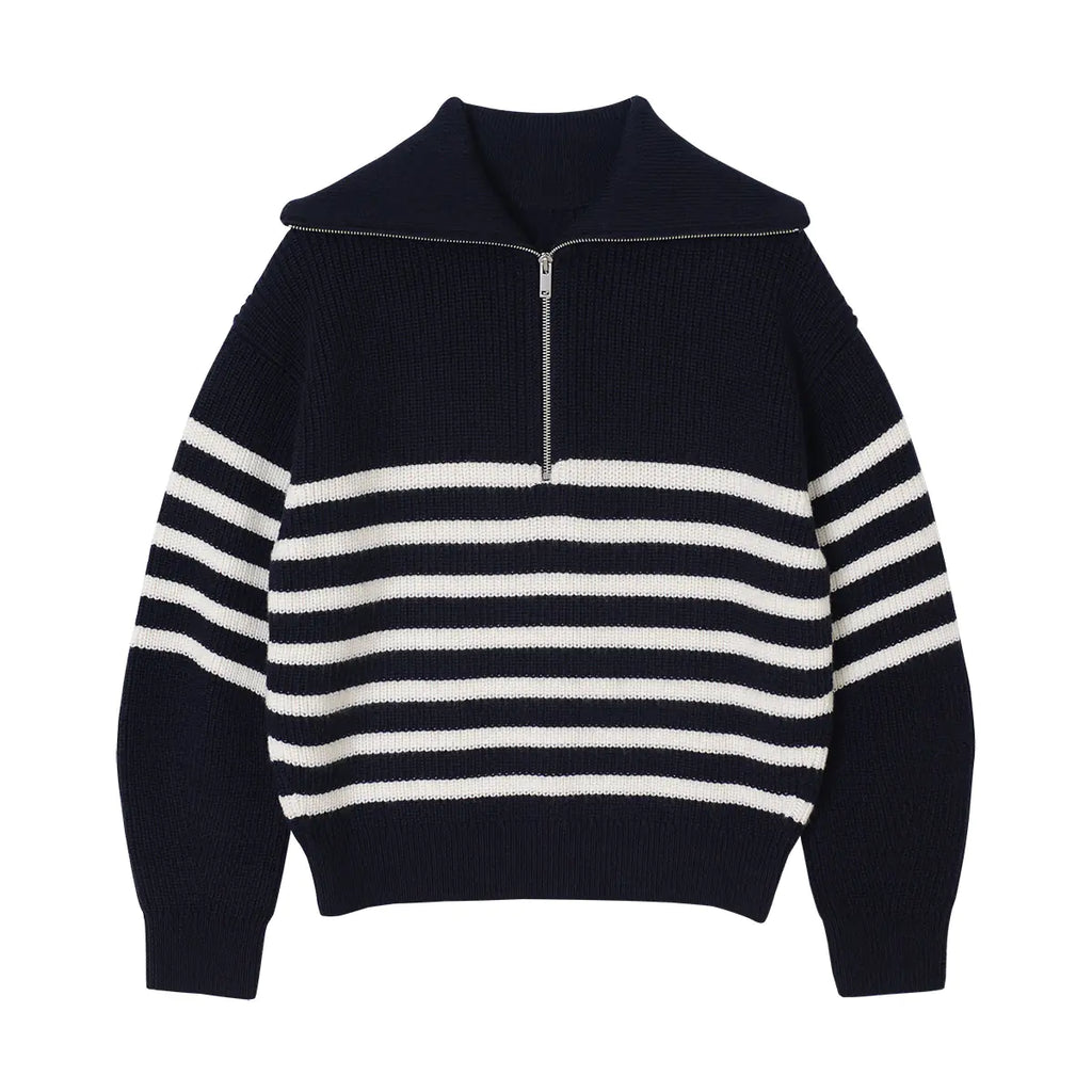 Dongzhuo Women's Casual Open-Collar Wool Blend Sweater